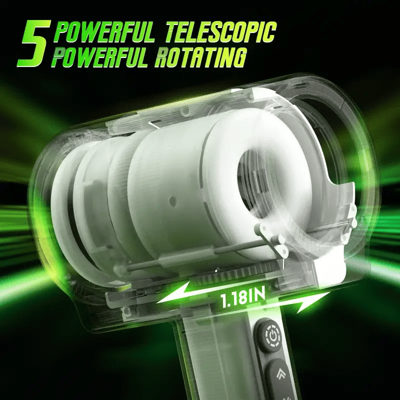 STROKER- Male Masturbator Telescopic Rotation Masturbation Cup 4D Texture Feels Scarily Real Masturbators Cup