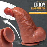 Huge Dildo- Giant Big Skin Like Silicone Dildos with Strong Suction Cup 9.84 in Realistic Dildo