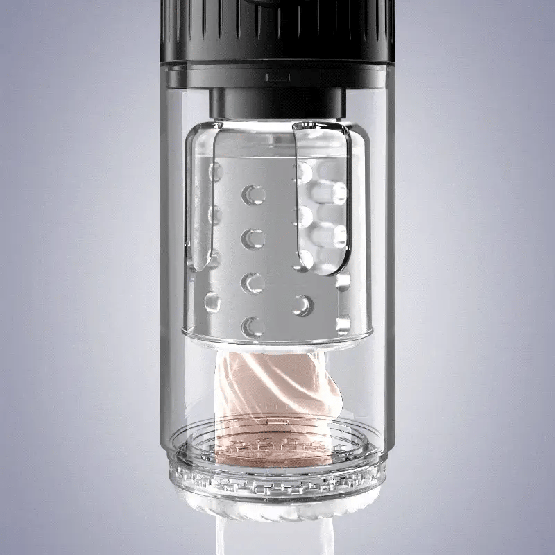 STROKER-Male Masturbator 4 Suction 5 Thrusting Rotating 3 in 1 Sex Stroker Masturbation cup