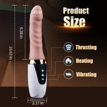 Womangift-Sex Machine 6.38 IN Thrusting Dildo Vibrator with Heating Vibrating Dildo