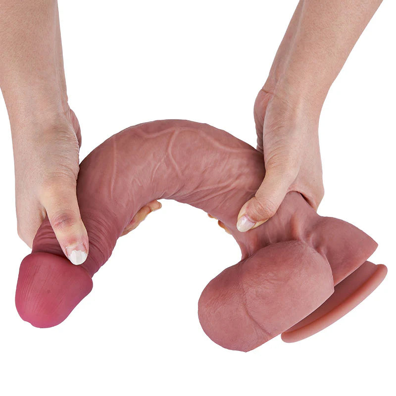 Realistic Dildo 12.6” x 2.5” Silicone Realistic Soft Flesh Like Thick Long Dildo