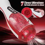 STROKER- Masturbation Cup 7 Suction Vibrations Voice Moans Masturbator Immersive Interaction Stroker Male Masturbator