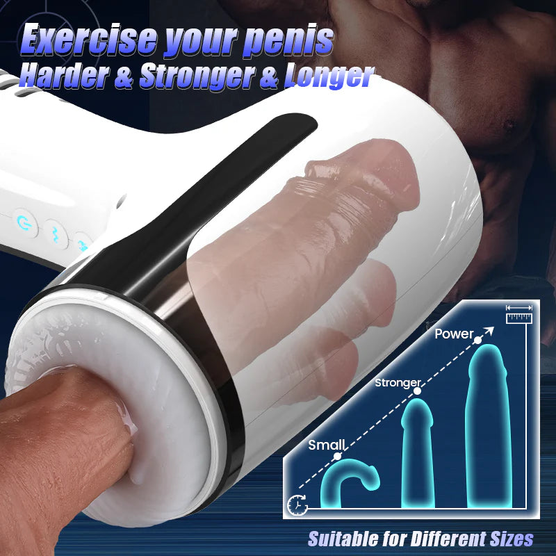 STROKER- Through-Hole Vibrating Stroking Male Masturbation Cup