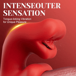 Womangift -Licking Vibrator Deep Wriggle Prolonged Pleasure Licking Swing Tongue Vibrators for Womangift Couples Games