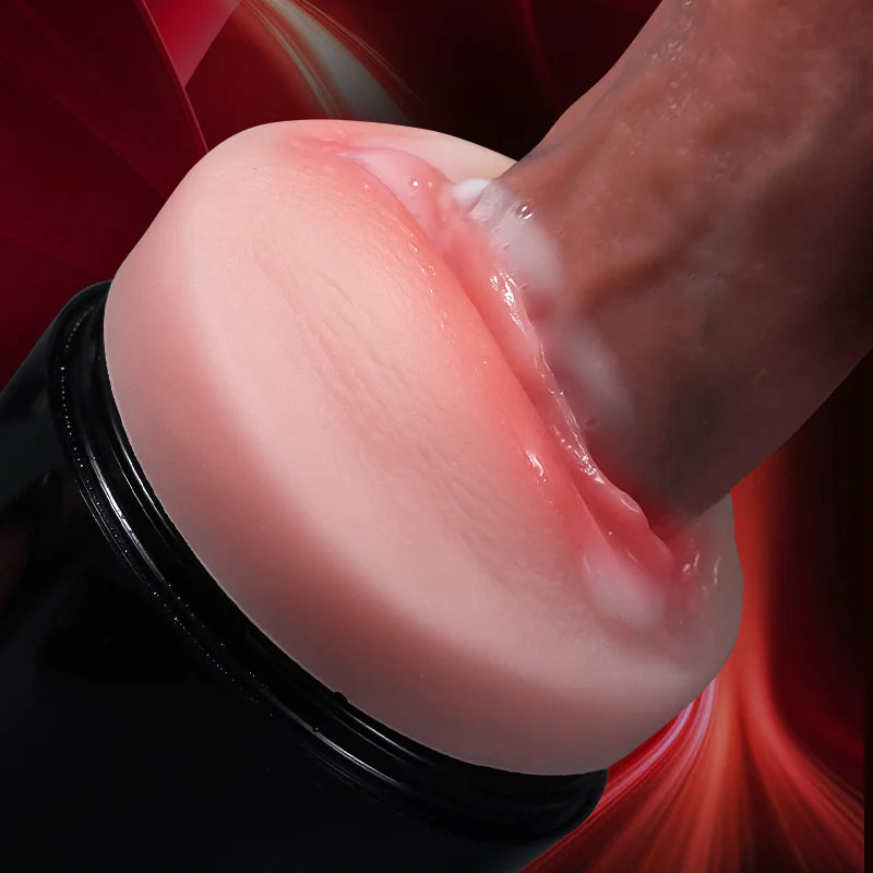 STROKER-Masturbators Cup Classic 10 Tongue Licking 10 Vibrating Male Masturbator