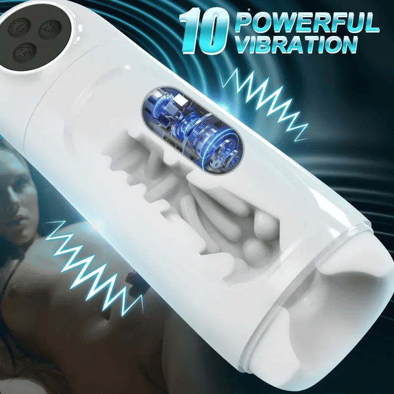 STROKER- Masturbators Cup 10 Suction Vibrations One-button Activation APP-controlled Multi-point Massage Male Masturbator