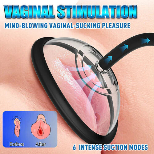 Womangift- Automatic Vacuum Nipple Pump & Vagina Pussy Pump With 5 Cups Suction Vibrator