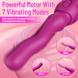 Womangift-3 Wiggling & 7 Vibrating Technology Vibrator  With Detachable Suction Cup For Woman