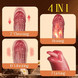 Realistic Dildo-10.43 In Longer Licking Heating Thrusting Swinging Lifelike Dildo