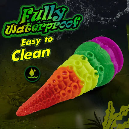 Huge Dildo 8.66 Inch Rainbow Dildo with Suction Cup