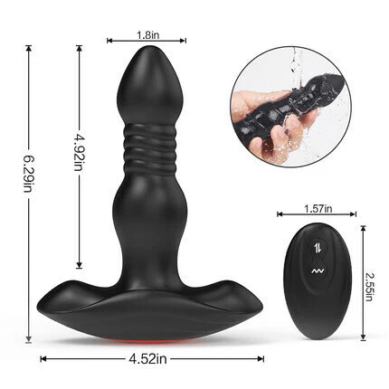 ANAL TOY-3 Thrusting 10 Vibrating APP ControlProstate Massager Butt Plug For Man Sex Toy