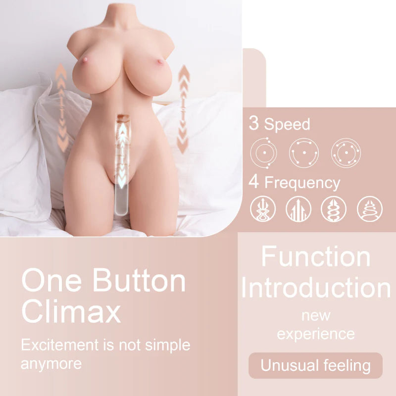 SEX DOLL-Large Torso With Electric Function 16.7kg/36.81lb Real-Person Interactive Experience For Man