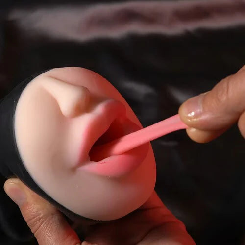 STROKER-Male Masturbator Cup Blowjob Double Hardness Sucking Vibrating Masturbator Male Stroker