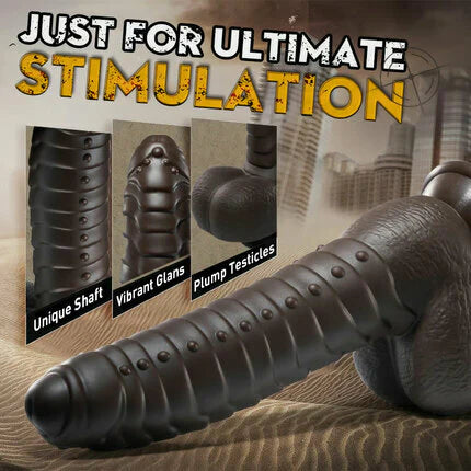 Black Dildo-9.7*1.5 in Thrusting Control Heating Dildo