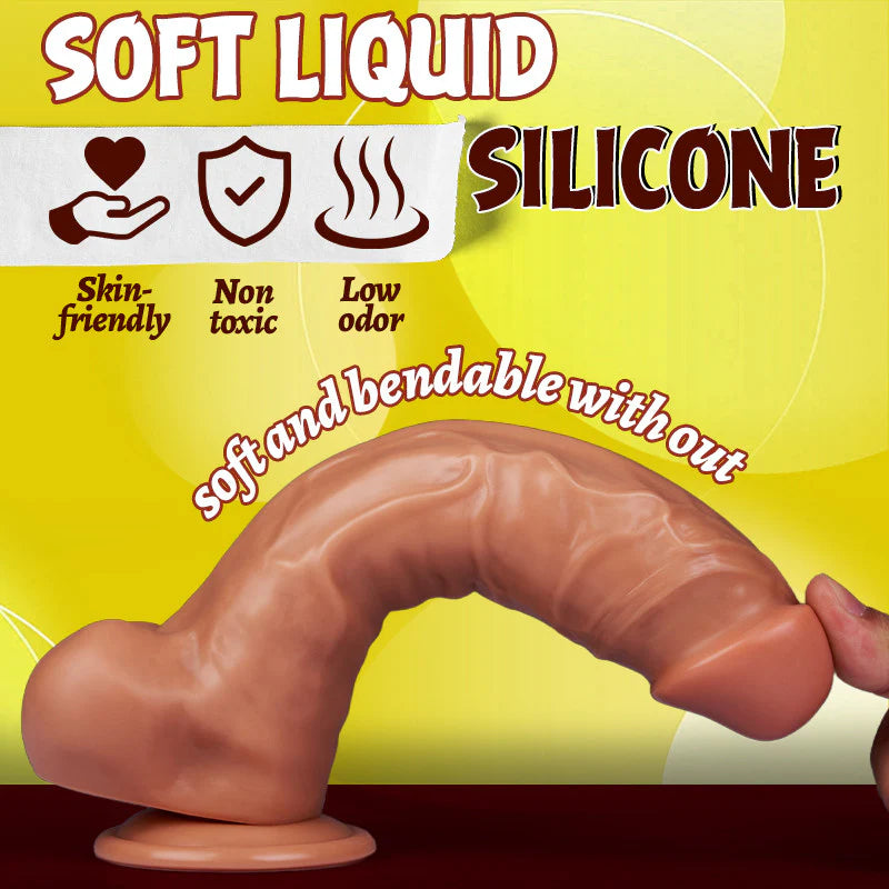 Realistic Dildo-The Water-Spraying Dildo That Simulates Ejaculation Can Be Inserted into 7.09 Inches