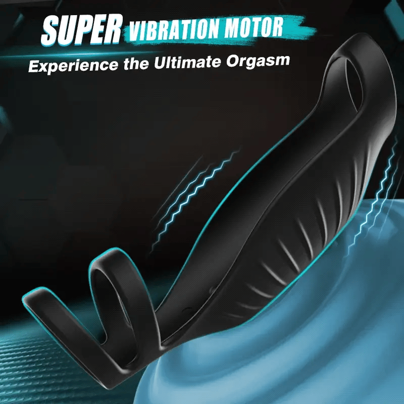 Penis Ring-IPX7 Remote Control 9 Vibration 2 IN 1 Cock Ring