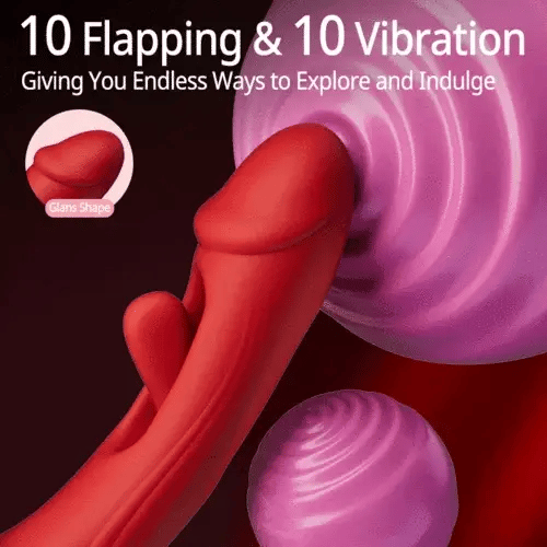 Womangift-Licking Vibrator Rose Rotation Tongue Licking Flapping Vibrator G-spot Vibrator Licking Vibrator