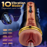 STROKER- Masturbators Cup 10 Vibrating Sucking Deep Throat Male Stroker Male Masturbator