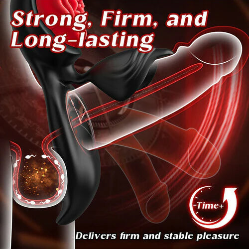 Penis Ring-9 Vibration Modes Wizard APP Control 7 Vibrating Cock Ring Sex Toy For Couoles