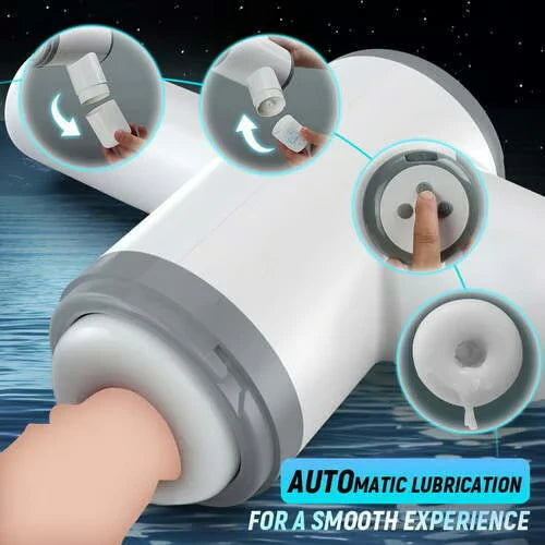 STROKER-Male Masturbator Automatic Lubrication 8 Thrusting & Sucking Handheld Male Stroker Masturbation cup