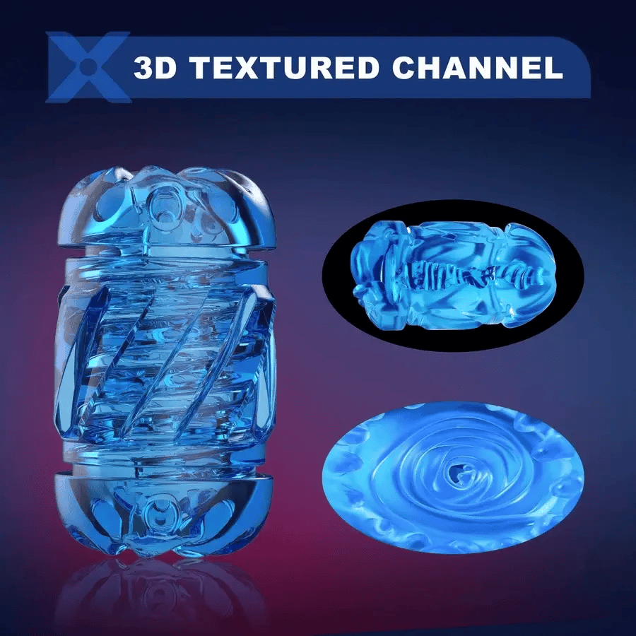 STROKER-Masturbation cup Leten 3D Fleshy Telescopic Vibrating Automatic Male Masturbator Blowjob Stroker