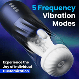 STROKER- Male Masturbator Glans and corona stimulation 3 Rotating 5 Thrusting 5 Vibrating Heating Male Stroker Masturbation cup