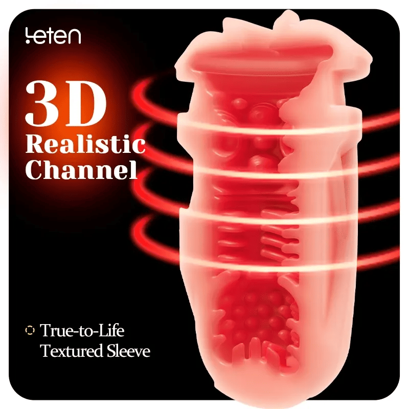 STROKER-Male Masturbator Infrared Heated Thrusting Male Masturbator 550 Thrusts/min Automatic  Realistic Warming Stroker