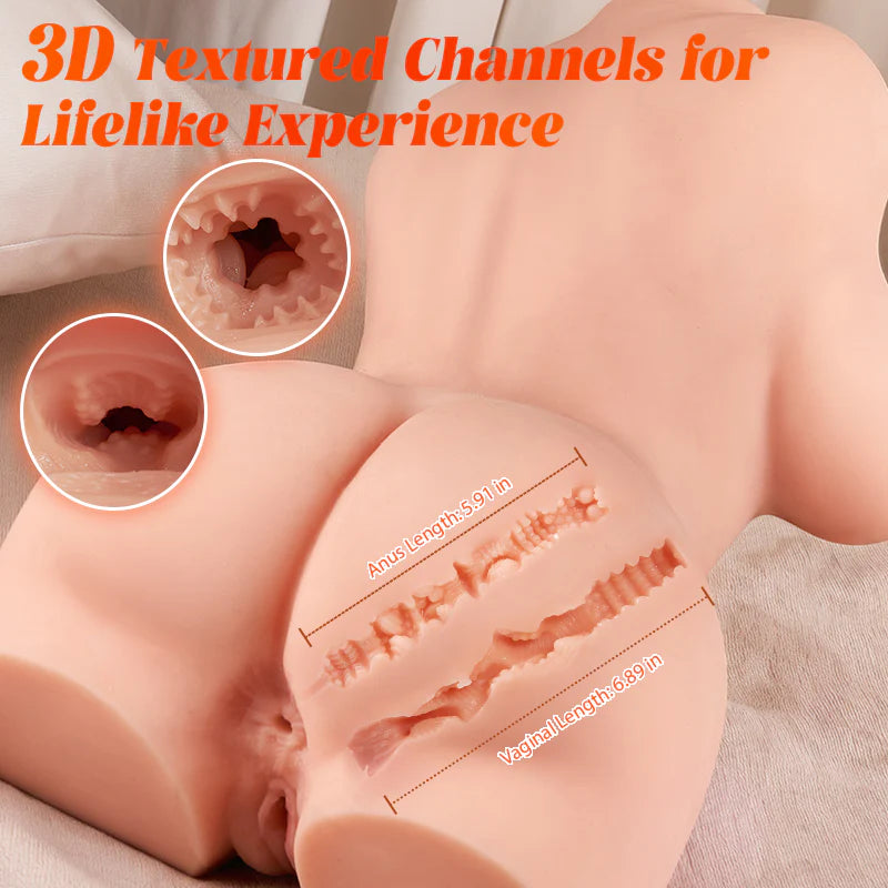 SEX DOLL-Half-Body 12.7 Lbs Big Bold Boobs Upstanding Sex Doll Male Masturbator