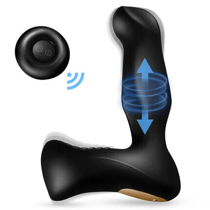 ANAL TOY-Patened Thrusting 8 Vibrating Automotic Heating Ring Move Vibrating Prostate Massager For Man Sex Toy