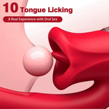 Womangift-Biting Vibrator Shaped Biting Soother with Vibration & Flapping