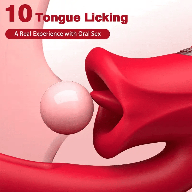 Womangift-Biting Vibrator Shaped Biting Soother with Vibration & Flapping