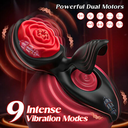 Penis Ring-9 Vibration Modes Wizard APP Control 7 Vibrating Cock Ring Sex Toy For Couoles