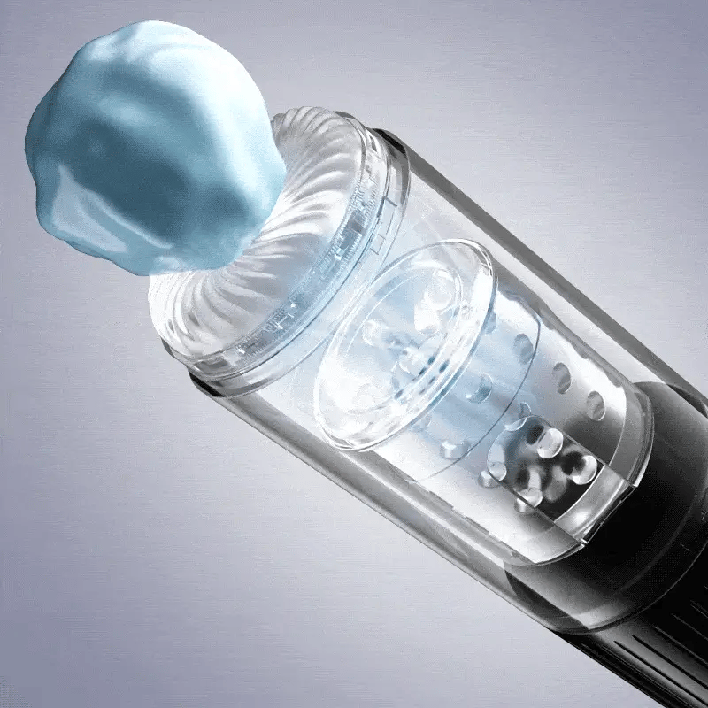 STROKER-Male Masturbator 4 Suction 5 Thrusting Rotating 3 in 1 Sex Stroker Masturbation cup