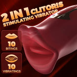 Womangift- Speeds Stimulate Nipple Clitoral Women Vibrator Ramsdell 10 Biting Modes & 10 Vibrating