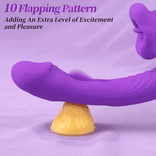 Womangift - Upgraded Mouth-Shaped 3 In 1 Flapping & Biting & Toungue Vibrator G-spot Vibrator