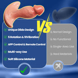 Realistic Dildo- APP & Remote Control 360° Rotating Vibrating Butt Plug Anal Dildo for Men Women Vibrating Dildo