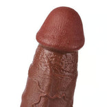Huge Dildo- Huge Black Dual Density Dildo 12.99 Inch Realistic Dildo