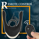 Penis Ring-Remote Control Electric Shock Vibrating Cock Ring 10 microcurrent modes