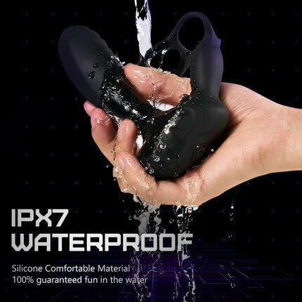 ANAL TOY-10 Vibration Modes Heating Anal Plug Double Ring