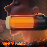 STROKER- Masturbation cup 6 IN 1 10 Vibrating & Thrusting with 4 Sucking Automatic Knob Adjusting Male Masturbator