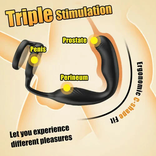 ANAL TOY- 10 Rotating & Vibrating Modes Leonard-360° Rotating Vibrating Wearable Prostate Massager