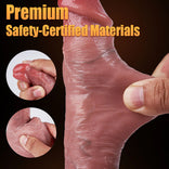Vibrating Dildo- Heating Thrusting 8.6 IN Dildo Vibrator Silicone Dildo Suction Cup