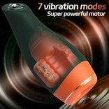 STROKER- Simulates Oral Cavity Temperature Vibration and Telescopic 2-1 Male Masturbator Cup