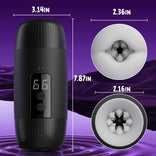 STROKER-Male Masturbator 8 Slap Tongue-Lick Male Masturbation with 2 Motors Vibration Masturbators Cup