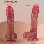 Realistic Dildo- 8.46 IN Thrusting Heating Dildo Vibrator for Deep Pleasure Vibrating Dildo