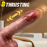 Realistic Dildo- UniFlex 8 Thrusting Heating G & P-spot Fun Dildo 7.87 in Vibrating Dildo
