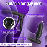 ANAL TOY-7 Vibration Double Penetration  Double Vibration  Couple Vibrator with Locking Sperm Ring