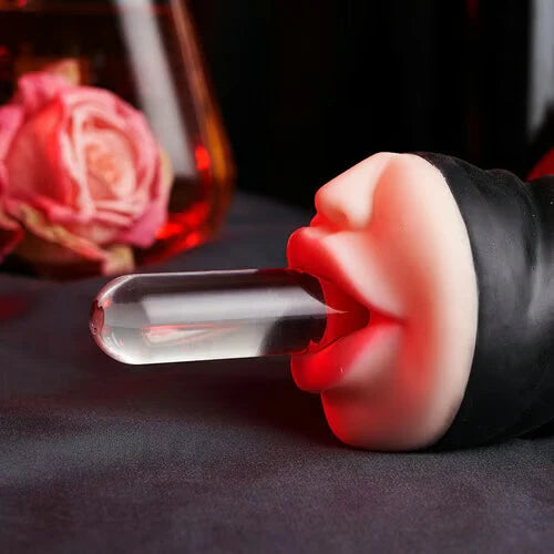 STROKER-Male Masturbator Cup Blowjob Double Hardness Sucking Vibrating Masturbator Male Stroker