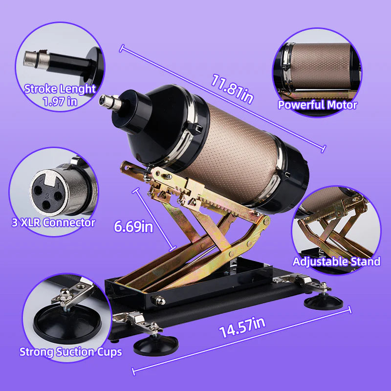 Womangift- Iron Titan 400 Strokes/Mins 5 IN 1 Accessories Dildo Sex Masturbation Machine Dildo Machine