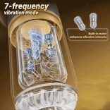 STROKER- Masturbation cup 5 IN 1 Licking Massage Thrust Rotation Vibrating Burst Stroker